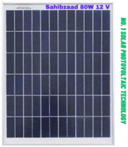 Sahibzaad 80 W 12V Solar Panel